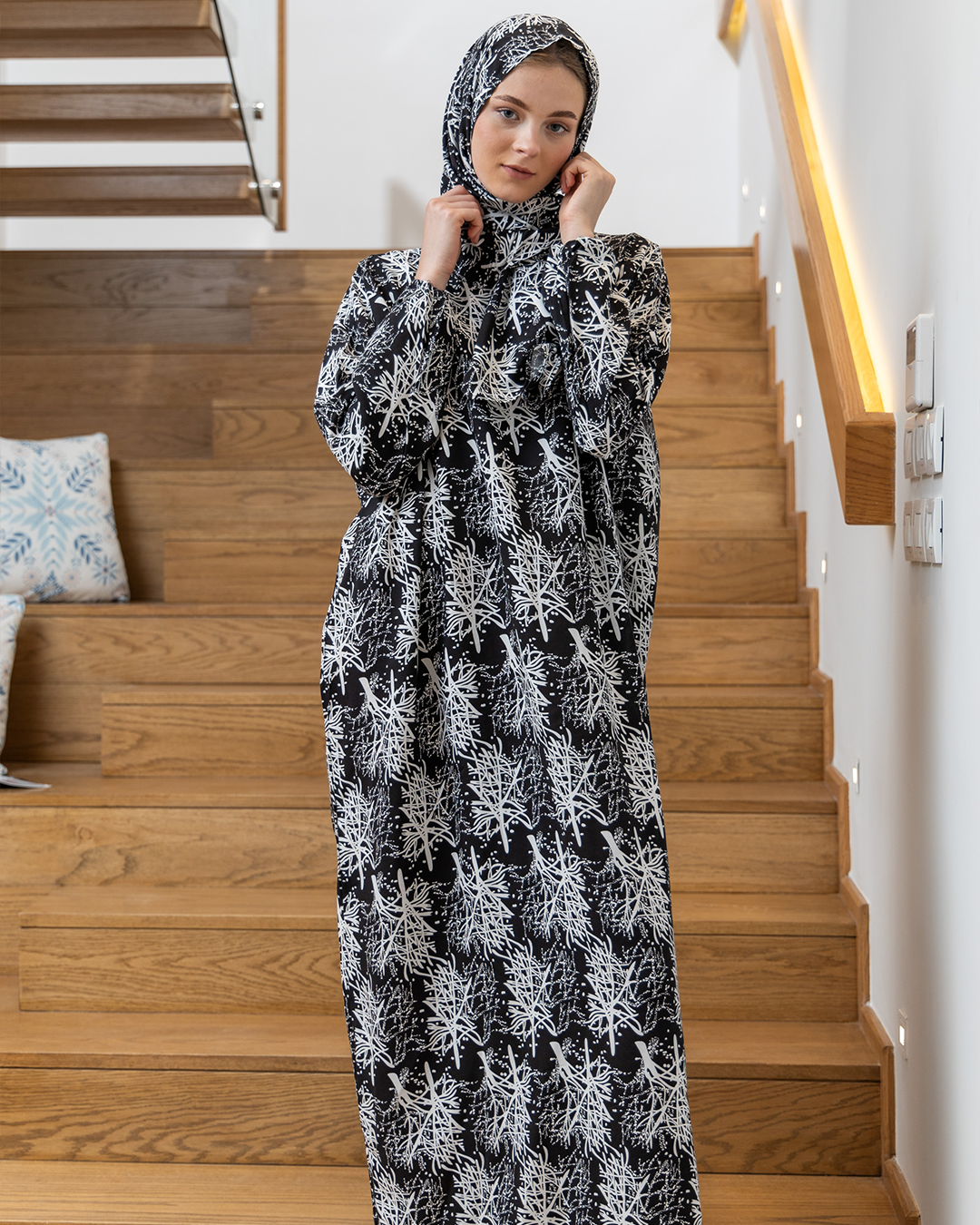 Women's wooded viscose basdal
