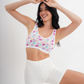 2S soft bra, wide strap, printed