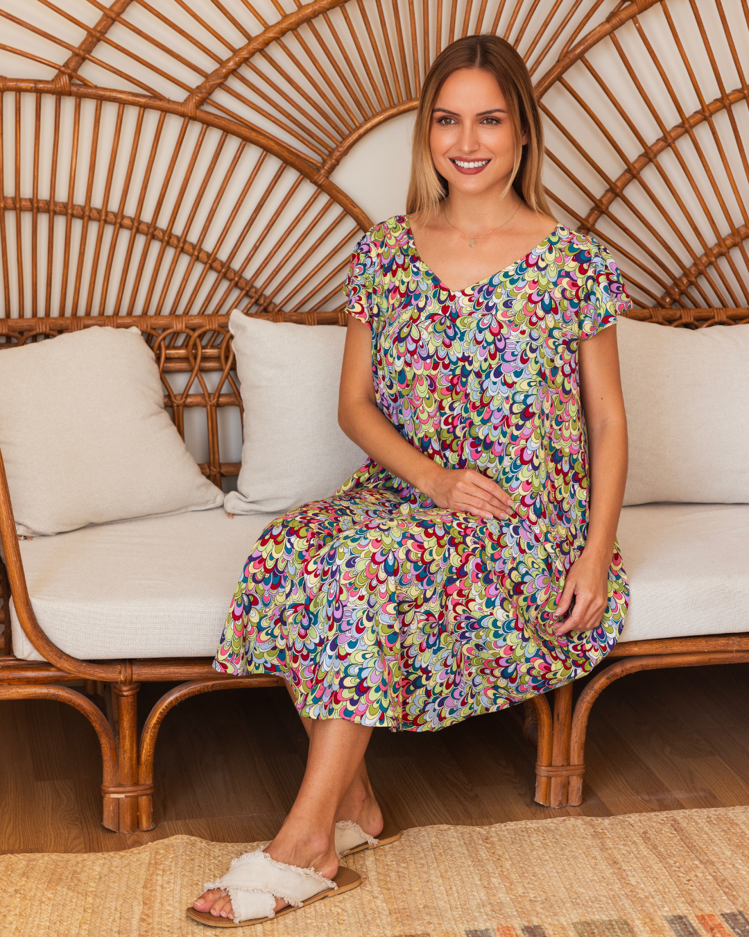 30021 قميص فسكوز قصير