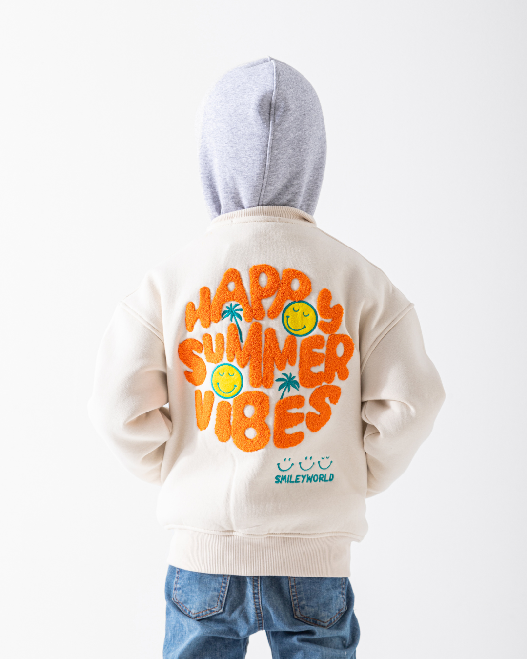 Happy Summer vibes سويت تيشرت بيسبول