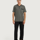 Men's Short Sleeve Pajamas with Round Neck Pants