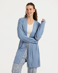 Women's Pajama Set 3 Pieces with Geometric Shapes and Flowers