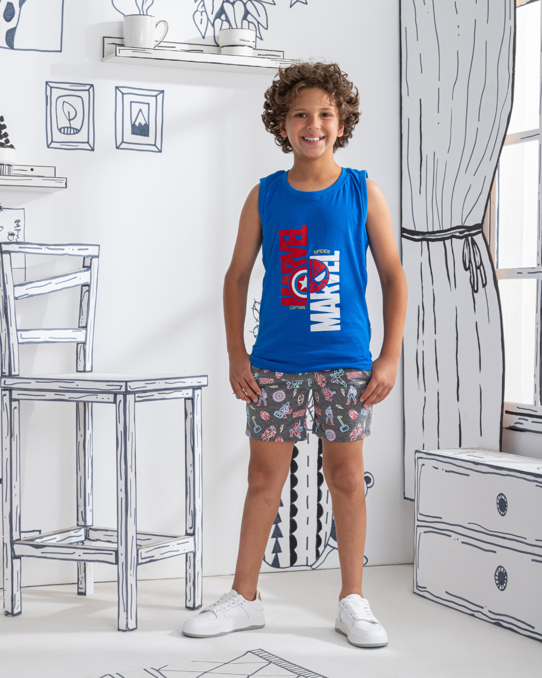 Marvel neon بيجاما اولادي