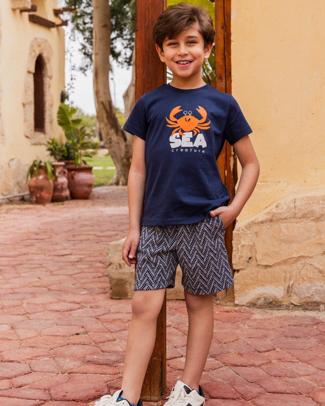 Octopus the sea creature بيجاما رجالي شورت