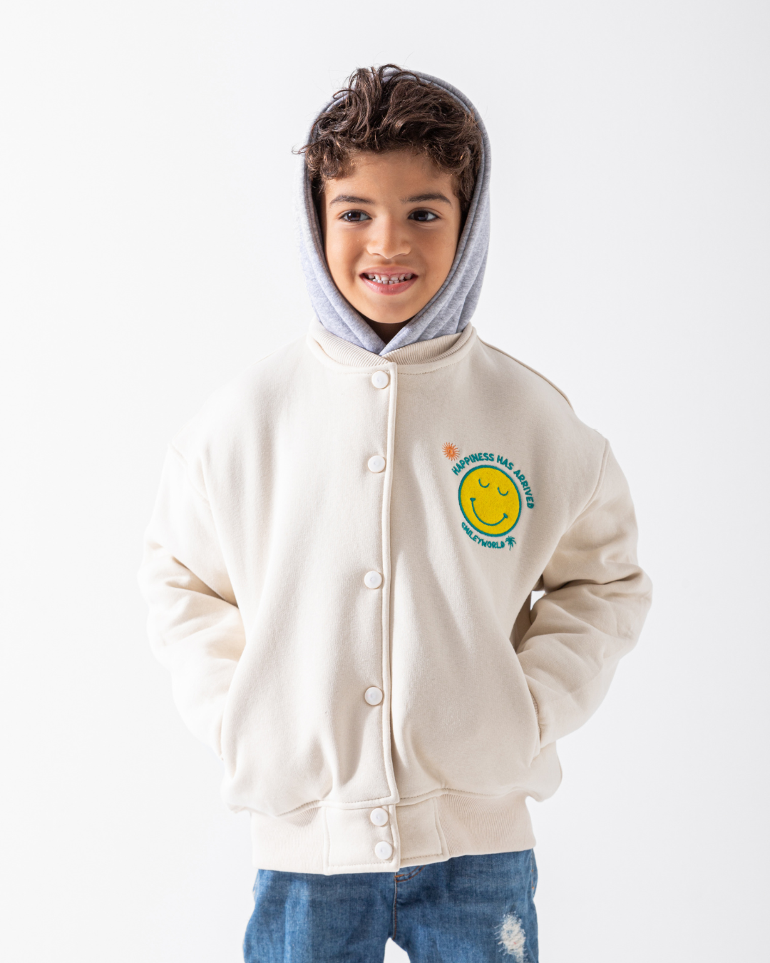 Happy Summer vibes سويت تيشرت بيسبول