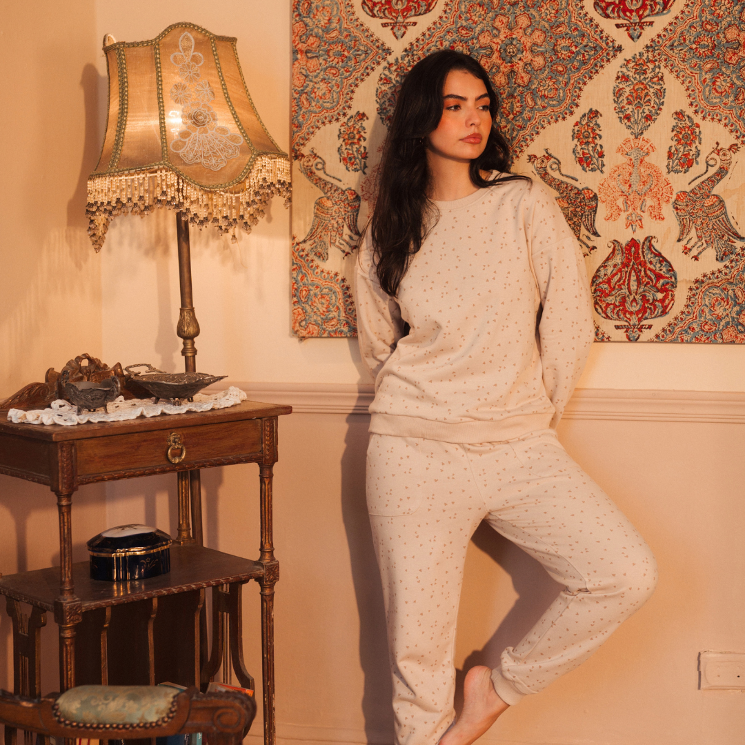 بيجاماحريمي بألوان شتوية دافئة