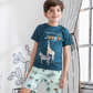 Jungle animals Children's pajamas, half-sleeved T-shirt * printed shorts