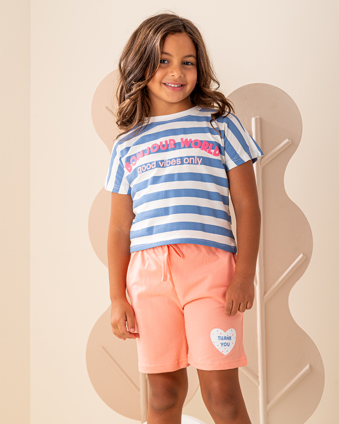 بيجاما توب مقلم وشورت سمر ميلتون