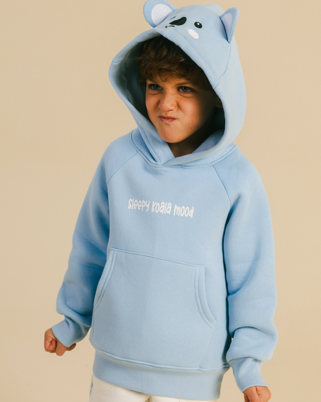 Kids' koala hoodie pajamas