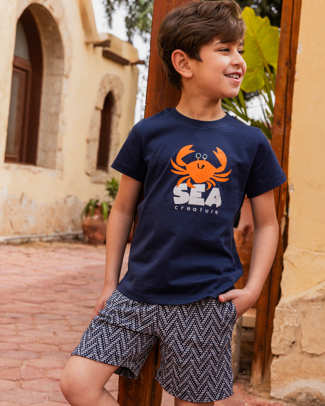 Octopus the sea creature بيجاما رجالي شورت