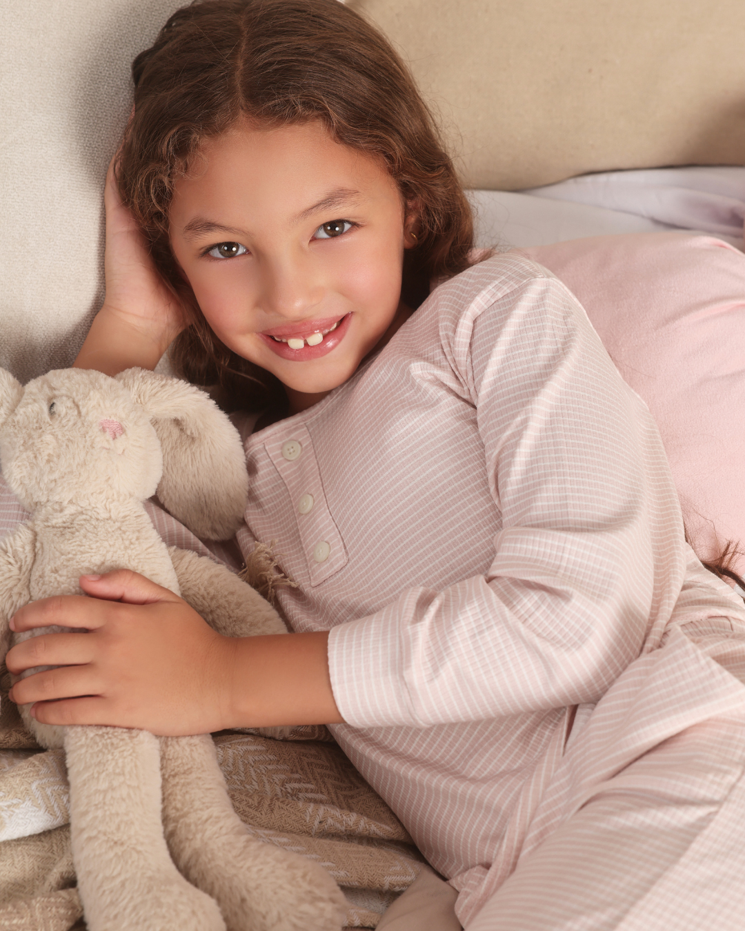 Micro stripes Kids girls pajama