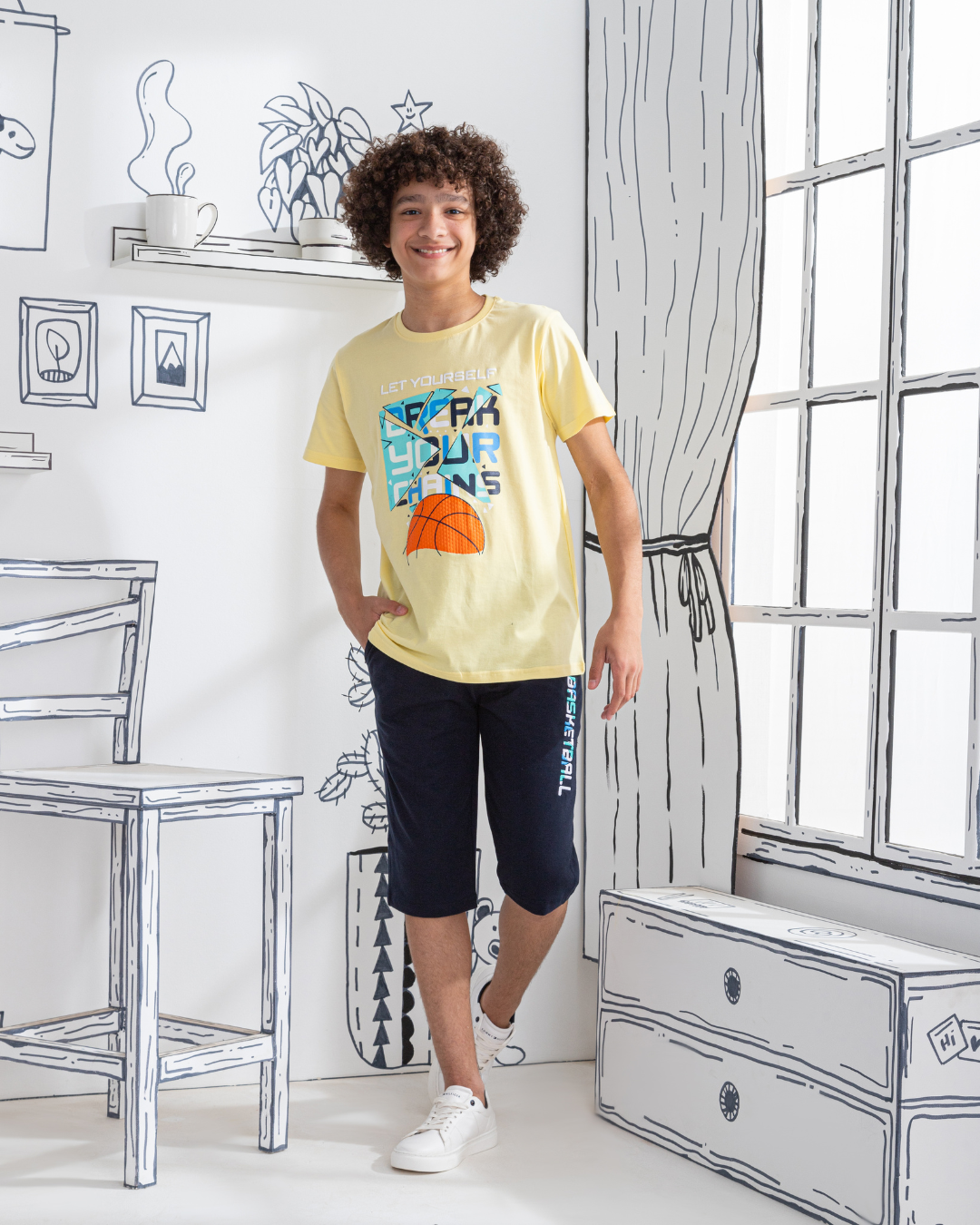 Basketball بيجامه اولادي طباعة