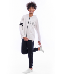 Original بيجامه اولادي جاكيت بالكبيشون + بنطلون مطيوع