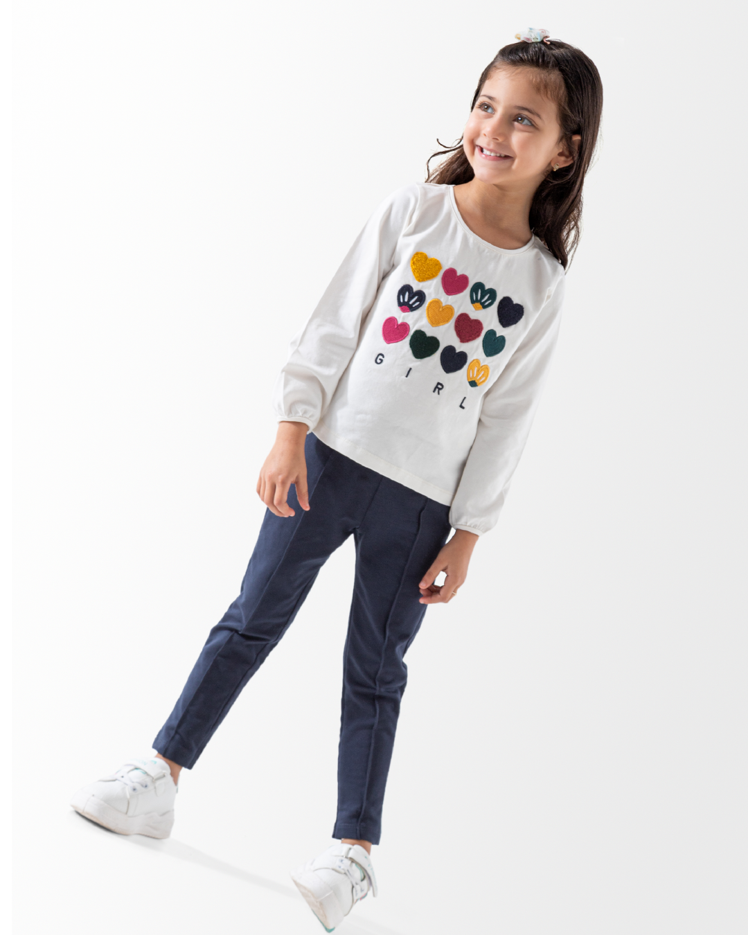 Hearts بيجاما بناتي وسط