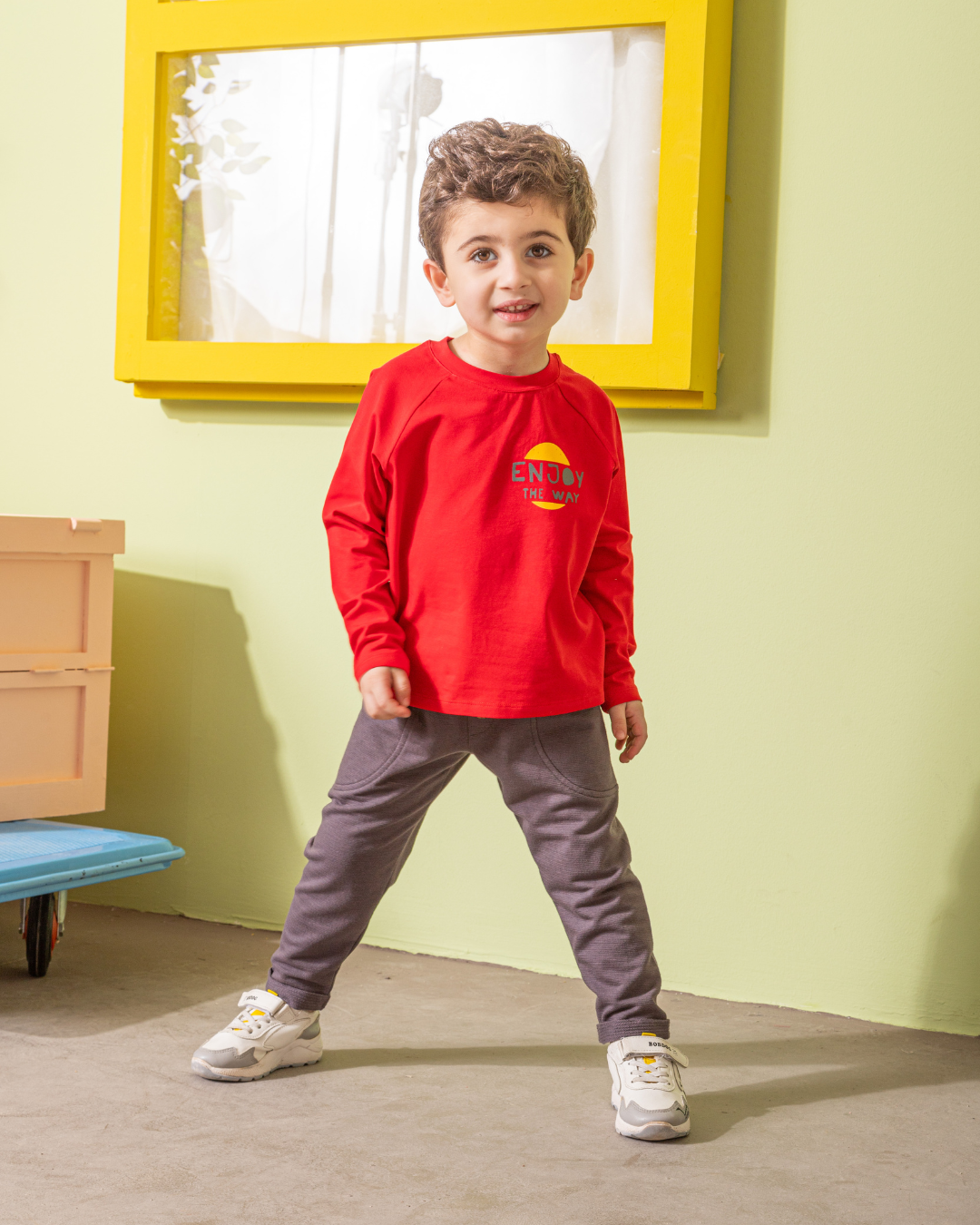 Enjoy The Way بيجامه اولادي وسط خريفي