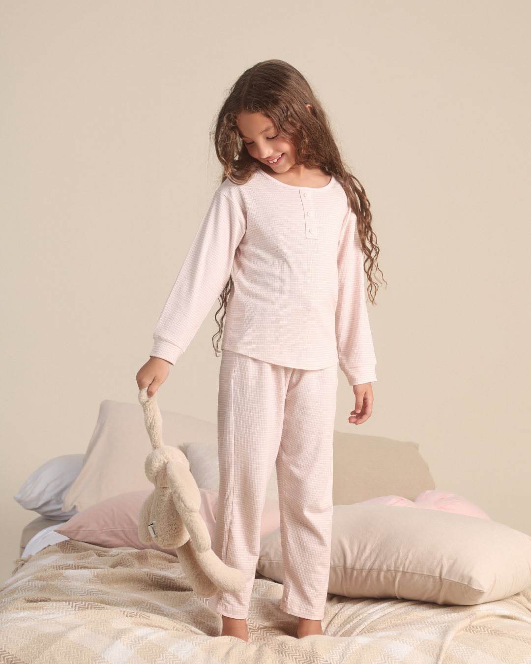 Micro stripes Kids girls pajama