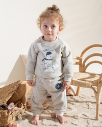 Climb Hight Baby boy Melton  * jacquard capotonette Pajama