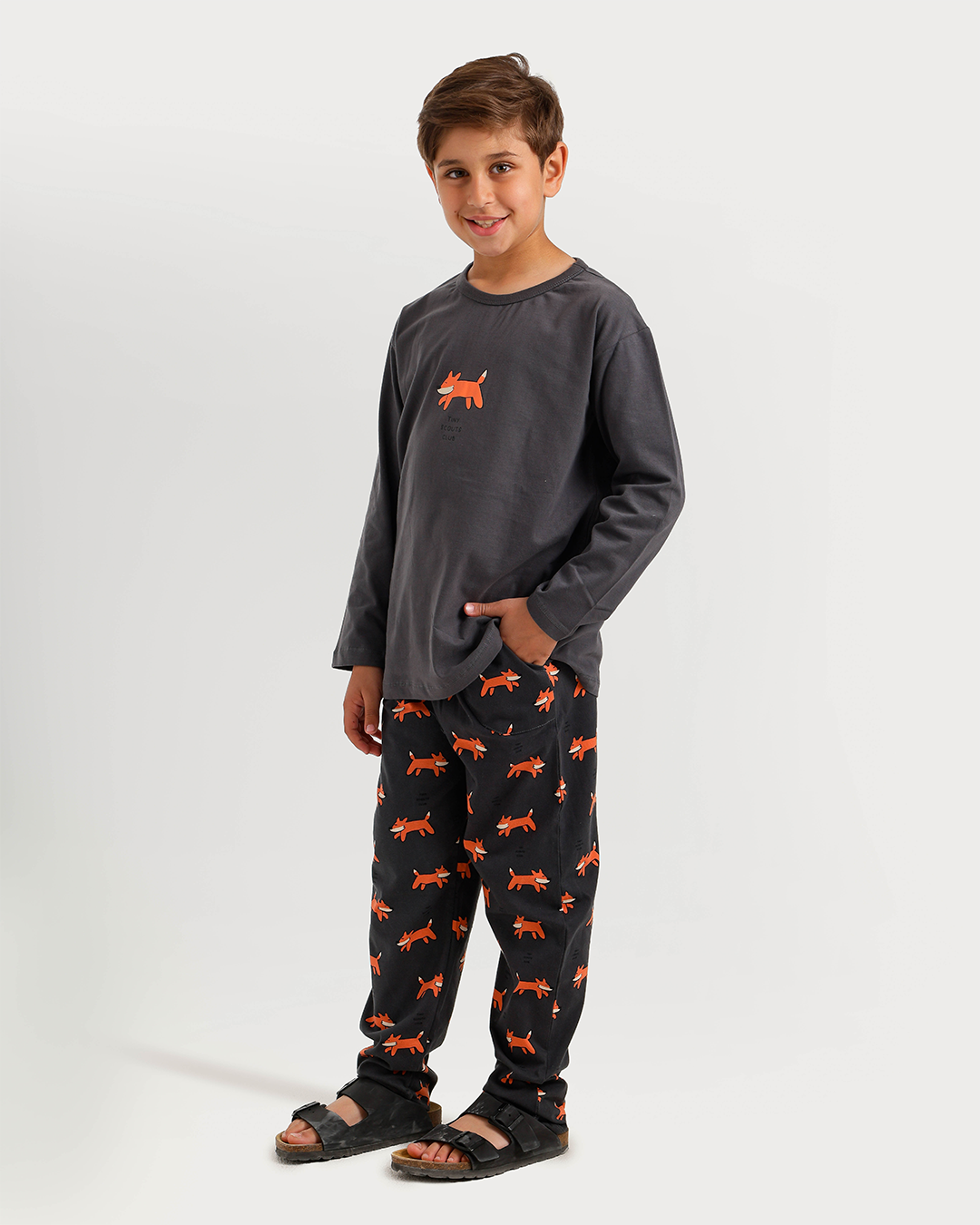 Wild Fox Pajama in Warm Colors
