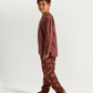 Wild Fox Pajama in Warm Colors
