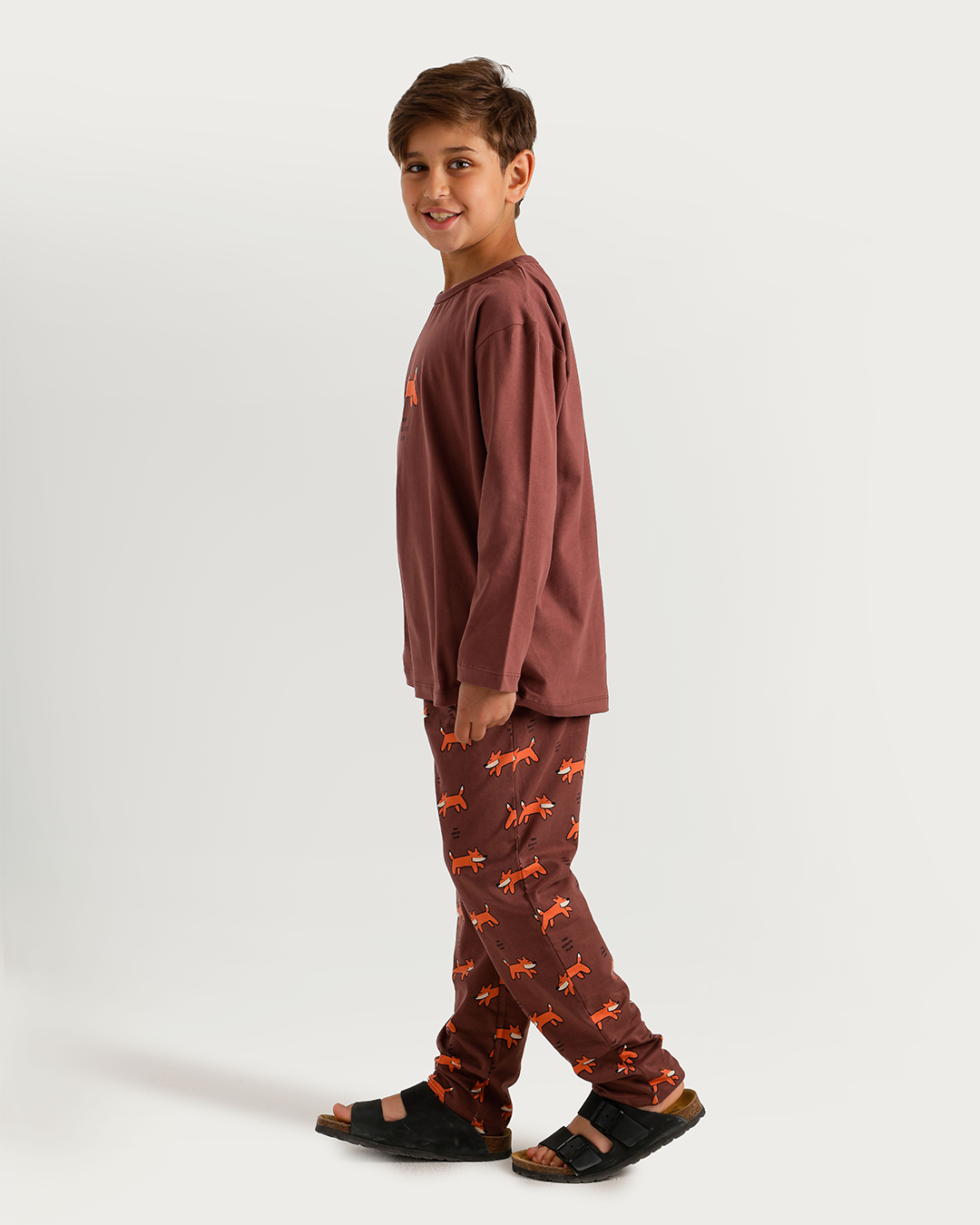 Wild Fox Pajama in Warm Colors