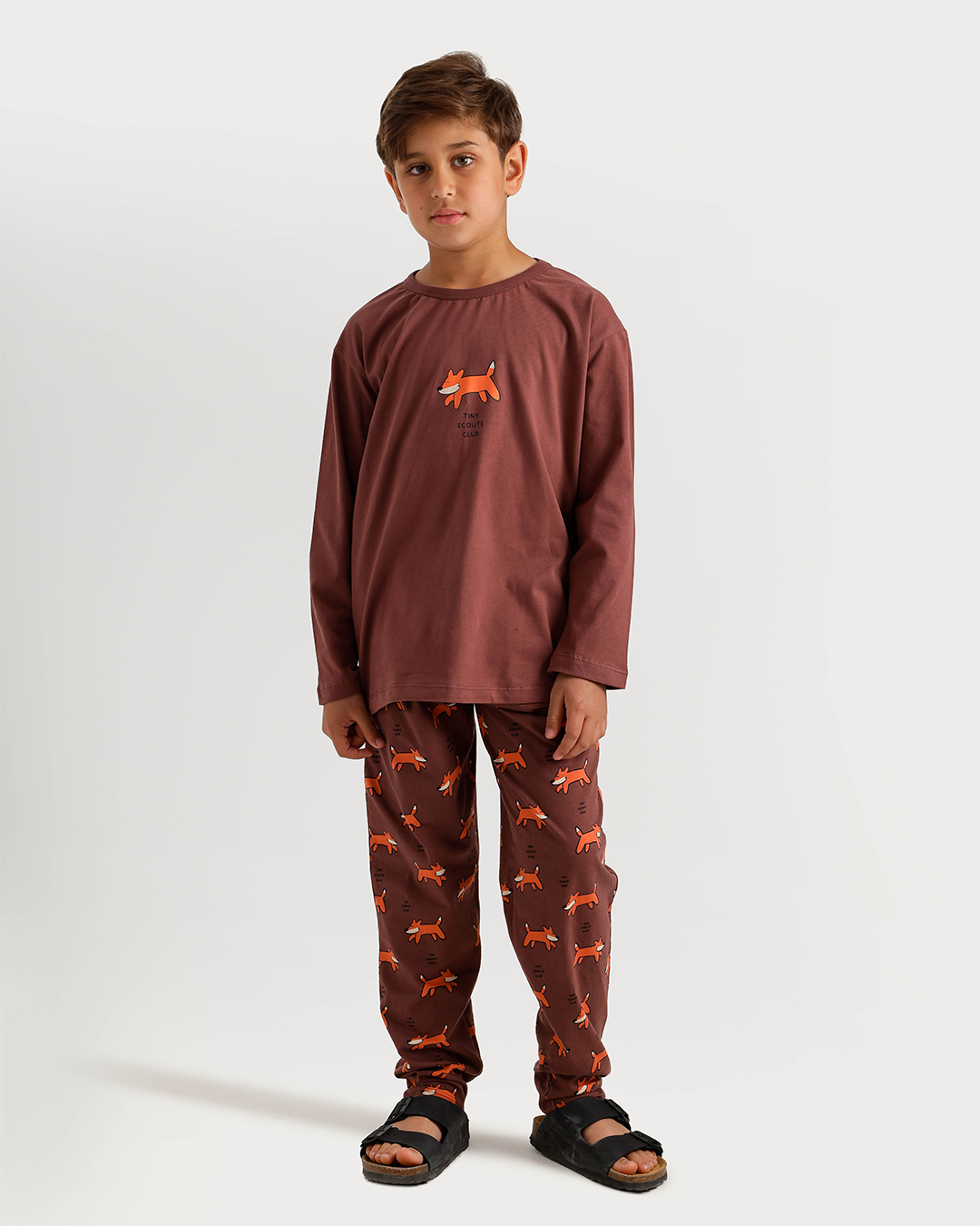 Wild Fox Pajama in Warm Colors