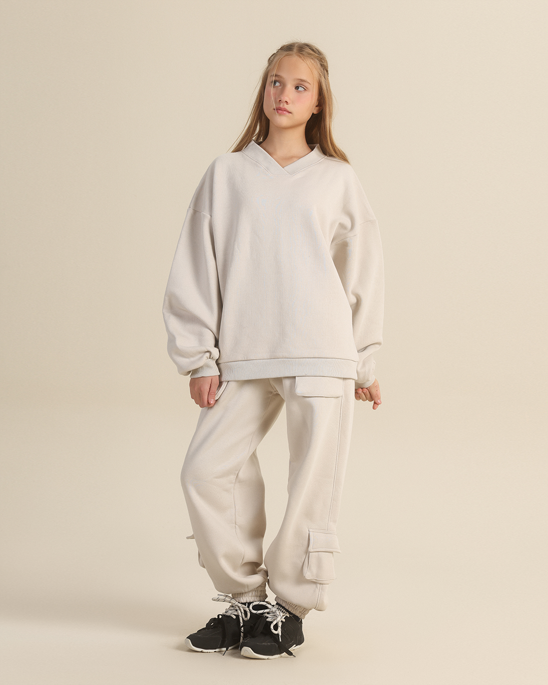 Unisex Oversized Collar Sweatshirt