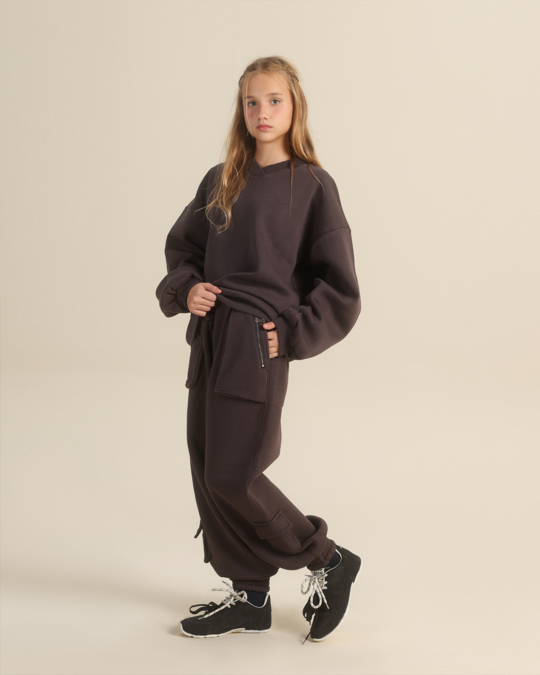 Unisex Wide-Leg Sweatpants with Pockets