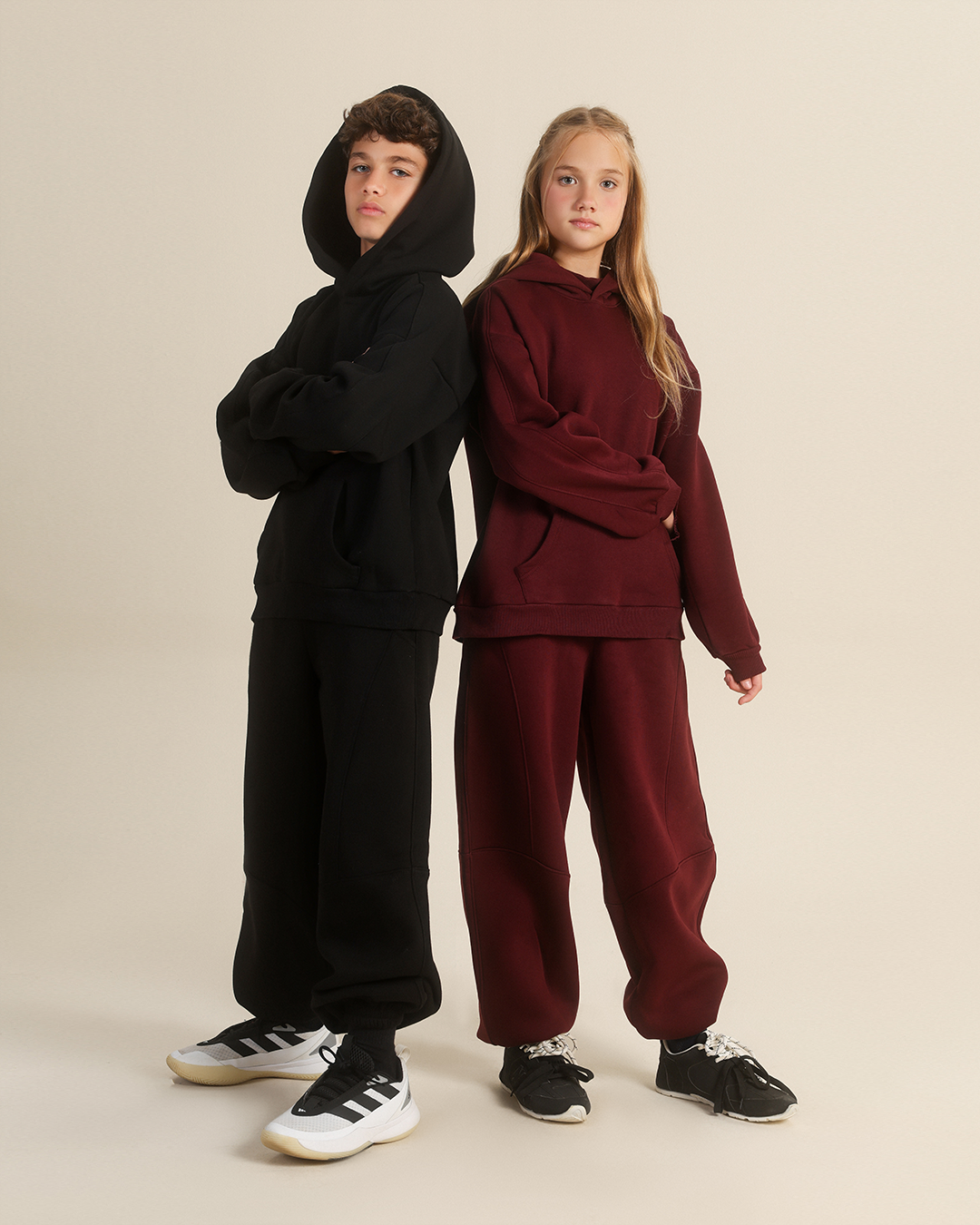Unisex Junior Hooded Sweatshirt