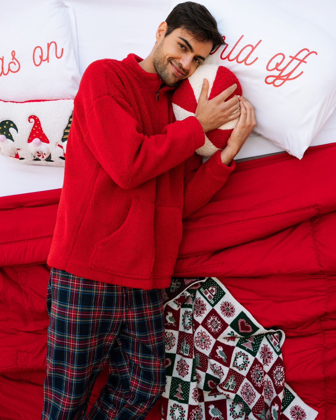 بيجاما رقبة عالية أجواء الكريسماس