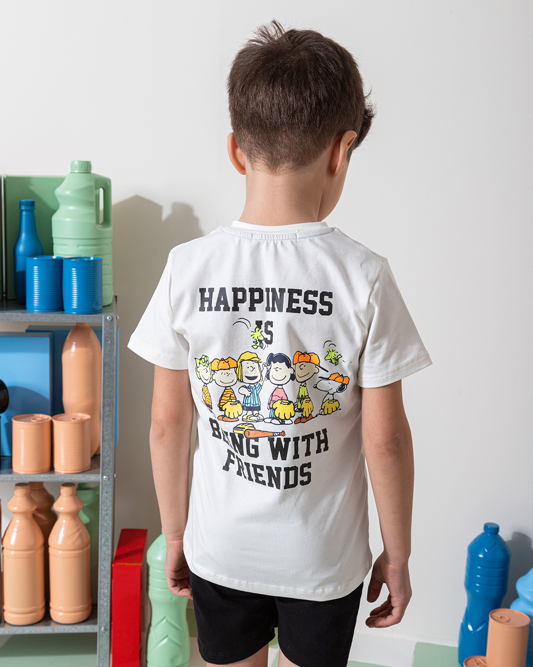 MARVY Peanuts Friends بيجامة اولادي وسط اوف وايت