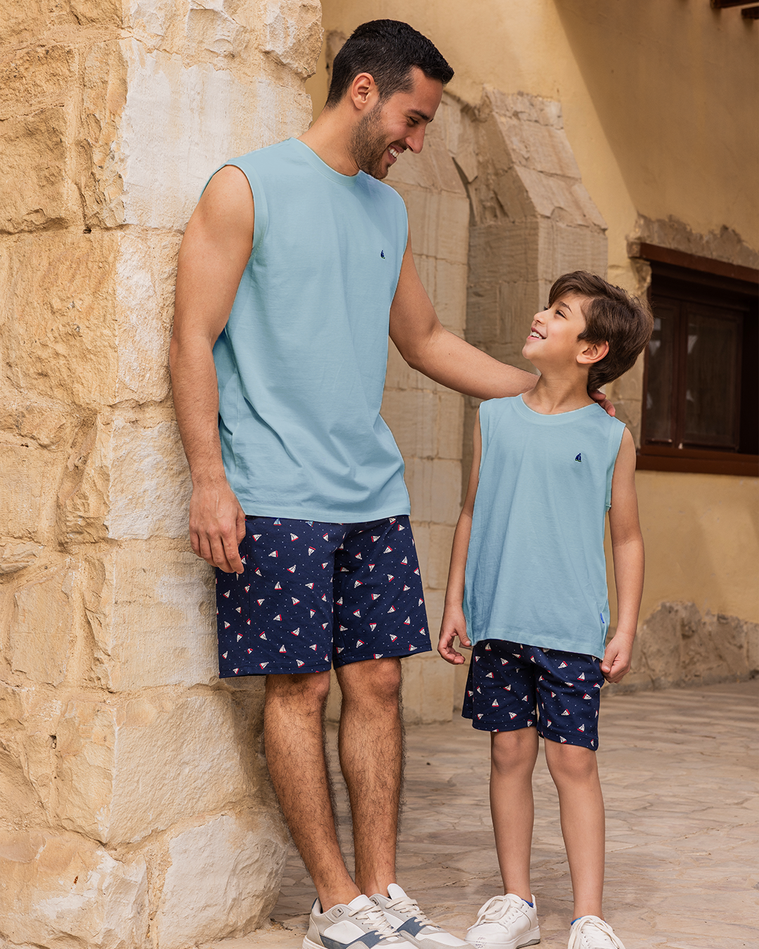 بيجاما كت و شورت قطن