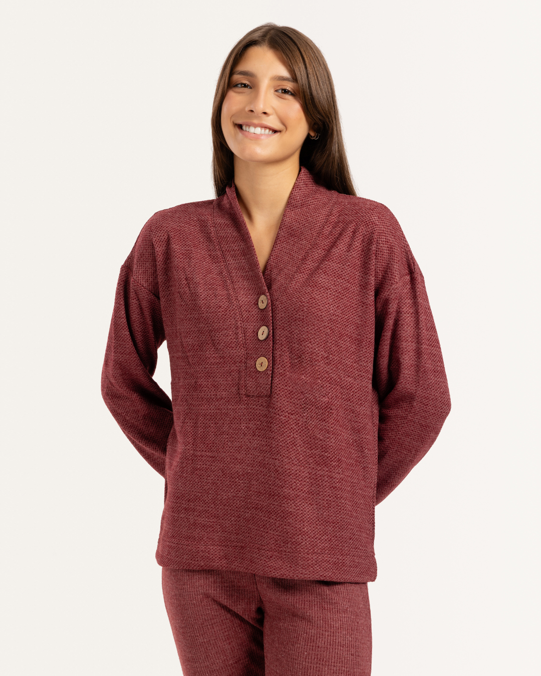 طقم جاكارد خروج بجيب و زراير