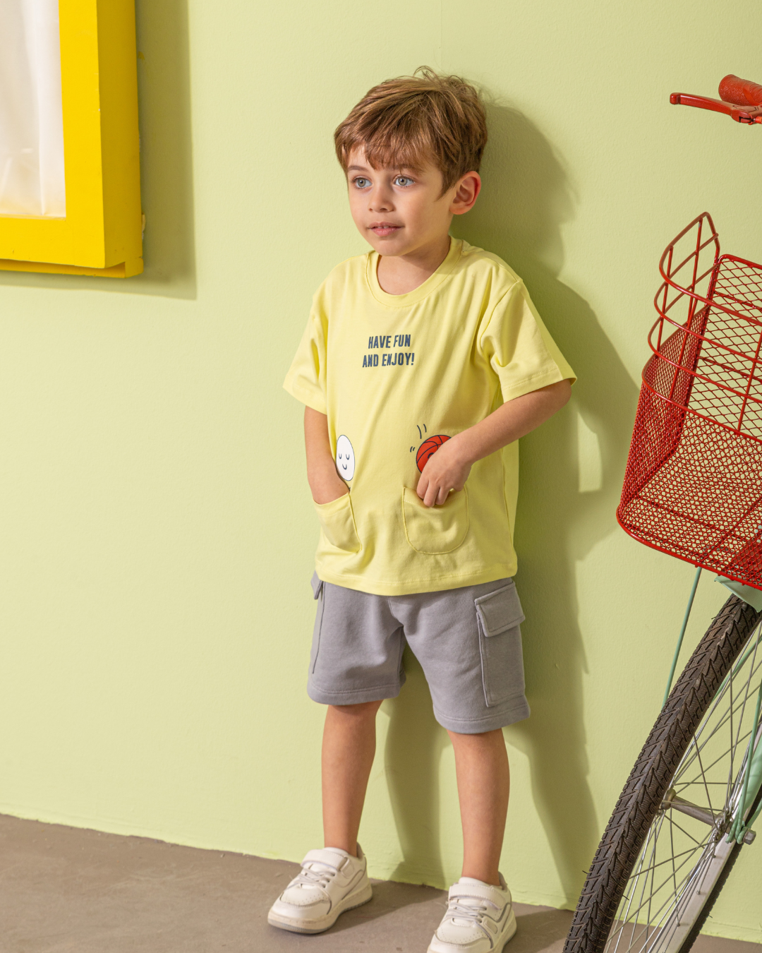 Have Fun And Enjoy بيجامه اولادي وسط