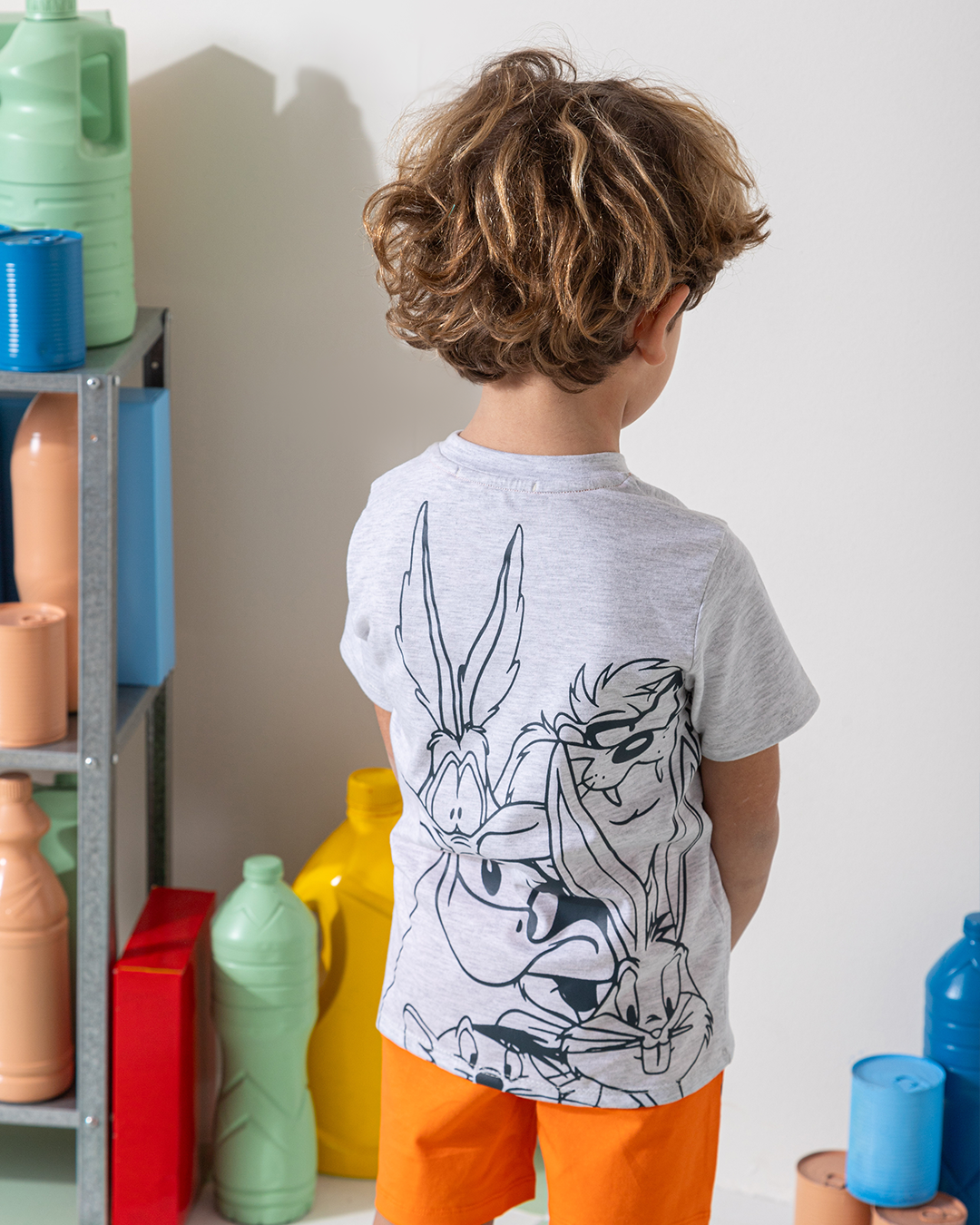 MARVY Looney Tunes duck بيجامة اولادي وسط شانيه