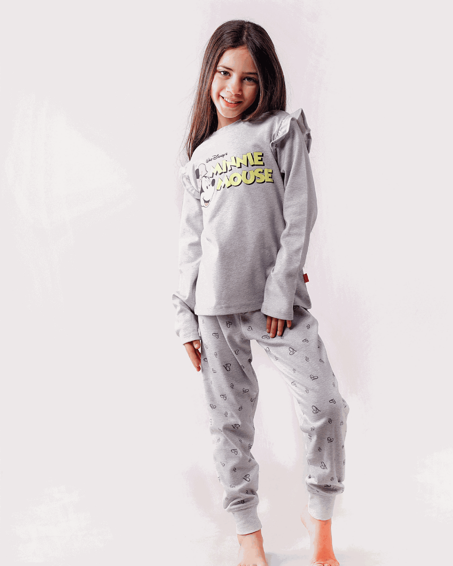 mini Mouse Girls' interlock cotton cornice pajamas