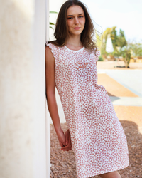 Floral dots قميص نوم حريمي قطن