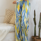 Women's viscose pants printed in colors