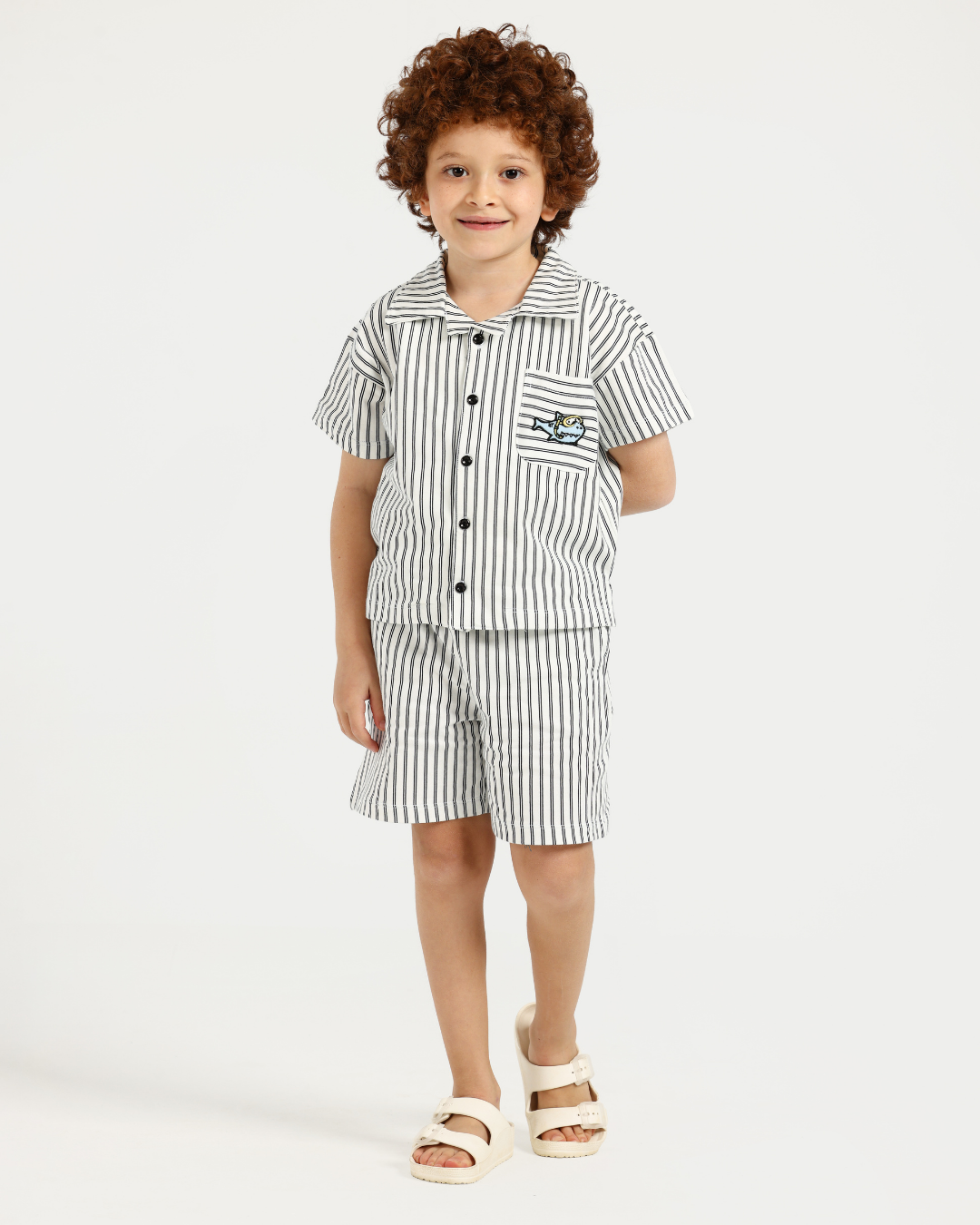Ocean Vibes Stripes Boys Pajama