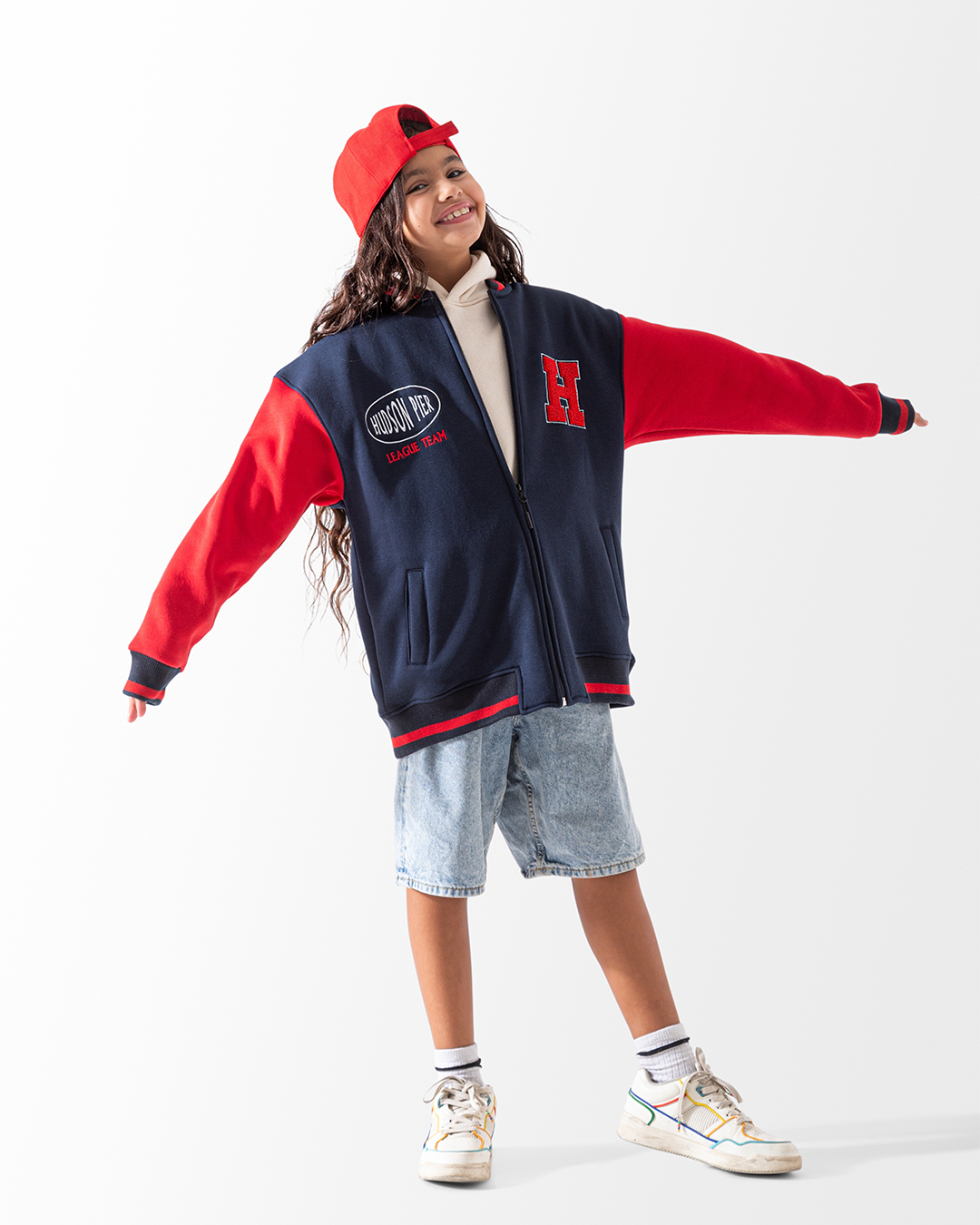 H جاكيت بيسبول 146 احمر