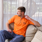 Men's pajamas, half-sleeved T-shirt with buttons and trousers