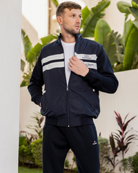 Galvani U.S. ROUTE 50 men's pajamas with a zipper