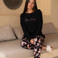 Roses and breeze Women's off shoulder pajamas