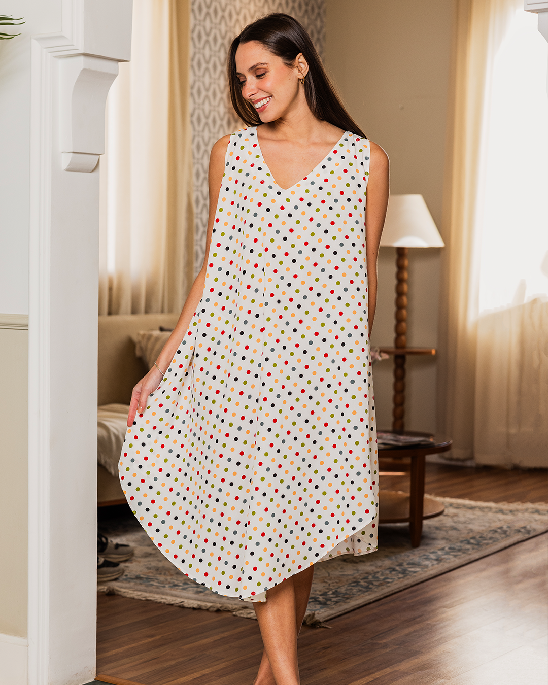 16 قميص فسكوز كات قصير مشجر