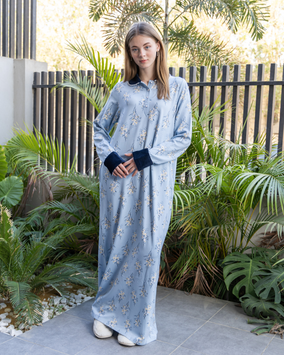 قميص نوم حريمي ميلتون مطبوع كوله ومرد