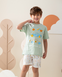 بيجاما نص كم و شورت قطن سيارات