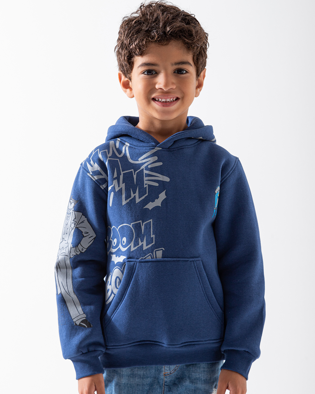 MARVY Bat man Boom Indigo Sweatshirt