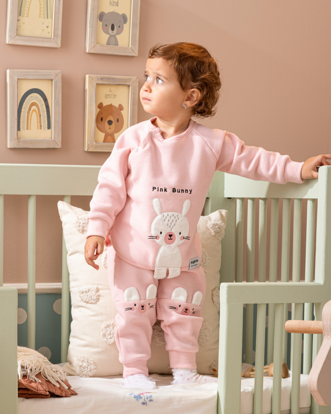 Pink Bunny بيجاما بناتي مواليد