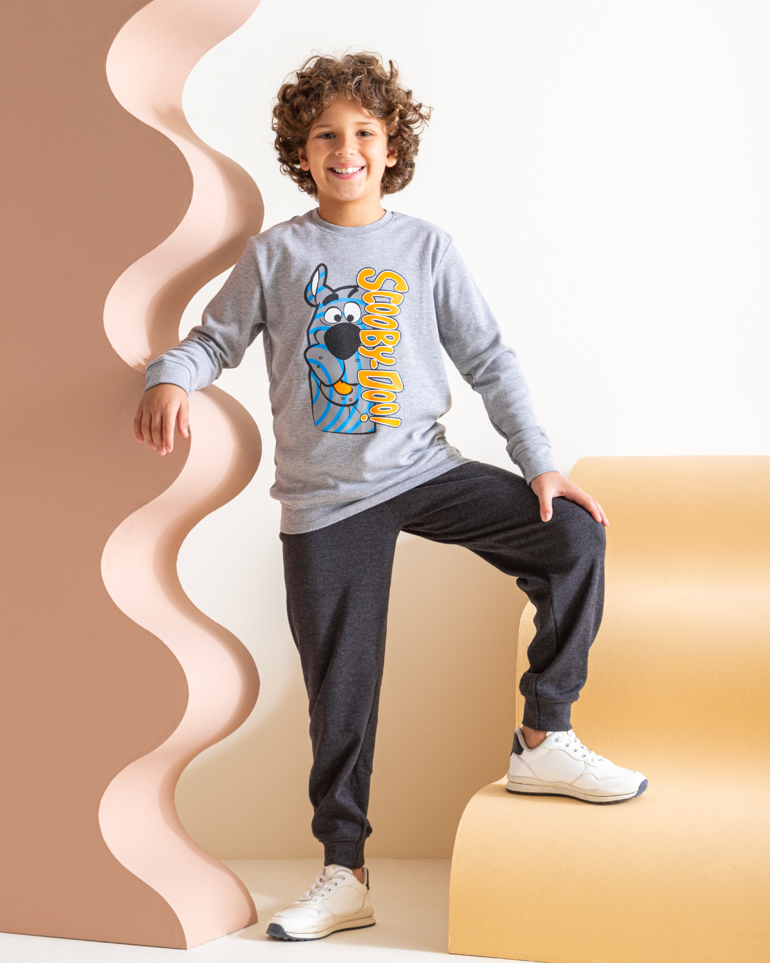 Scooby Doo boys pajamas set with interlock print