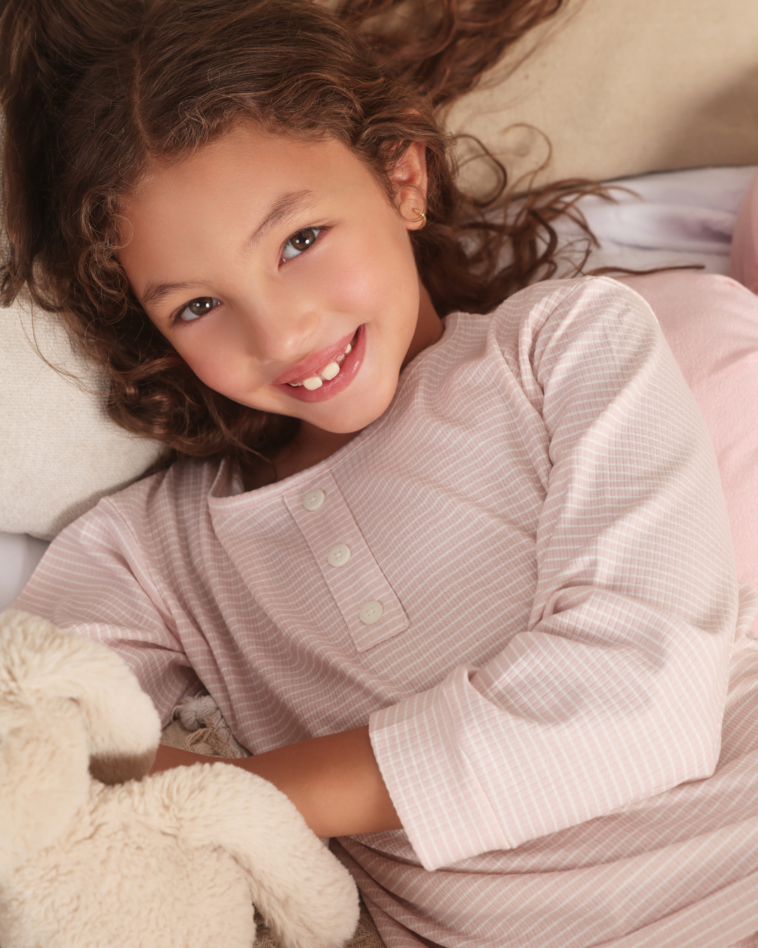 Micro stripes Kids girls pajama