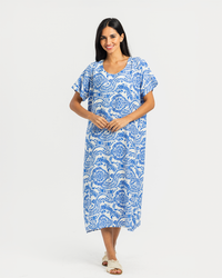 قميص فسكوز نص كم مشجر 65